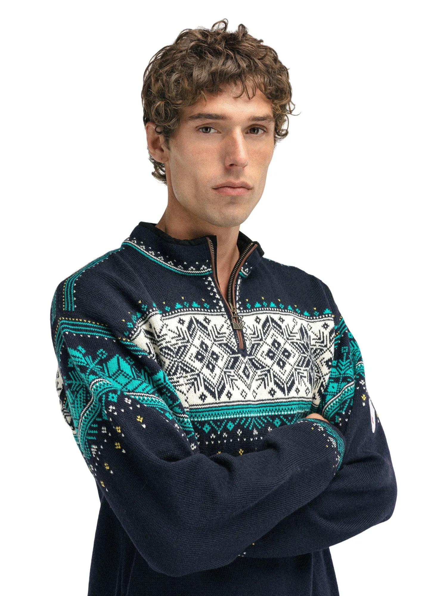 Dale of Norway | Blyfjell Sweater | Unisex | Navy/Off White/Peacock