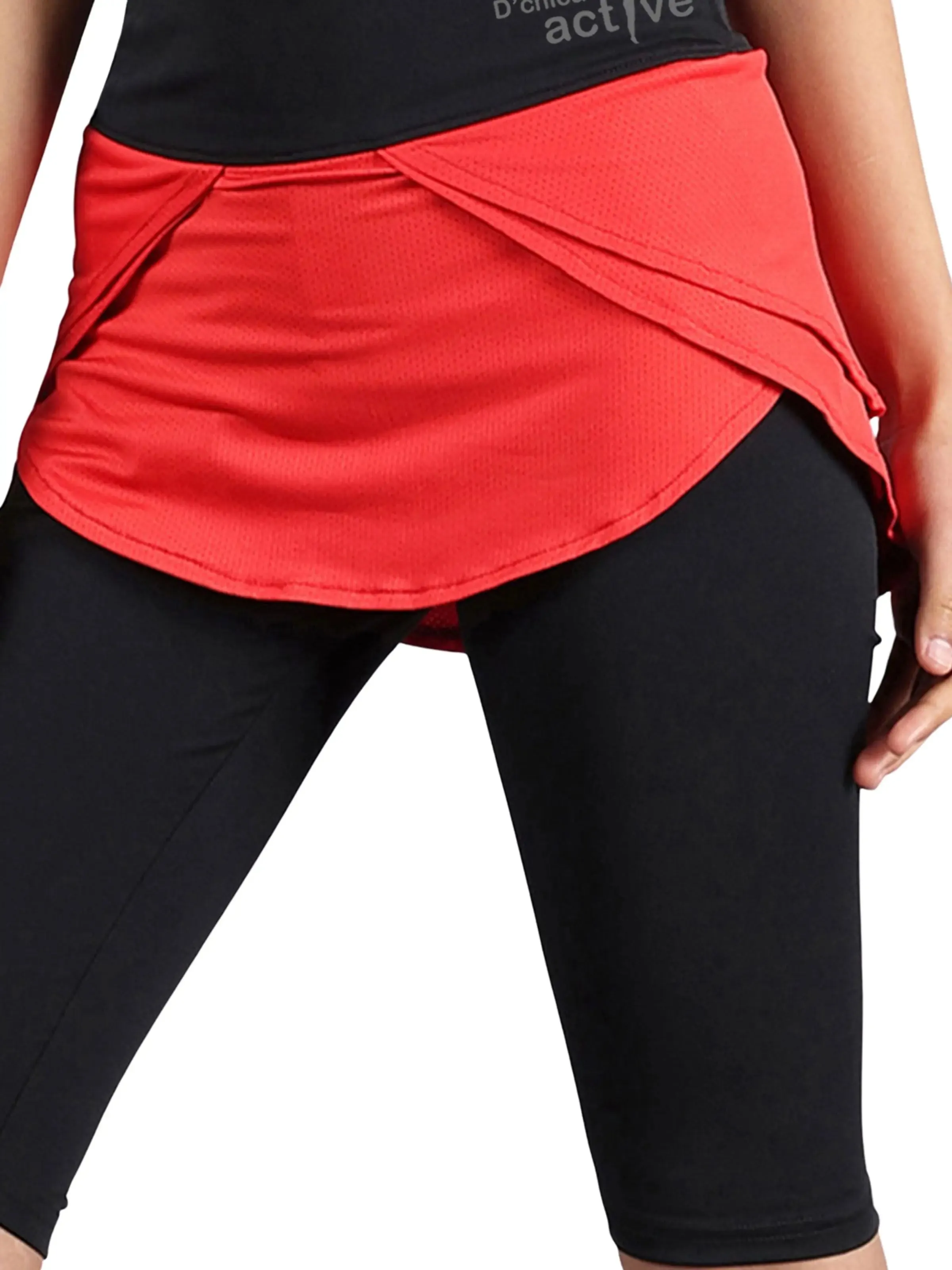 D’chica Skirt with Leggings Ankle Length Tights with Pockets