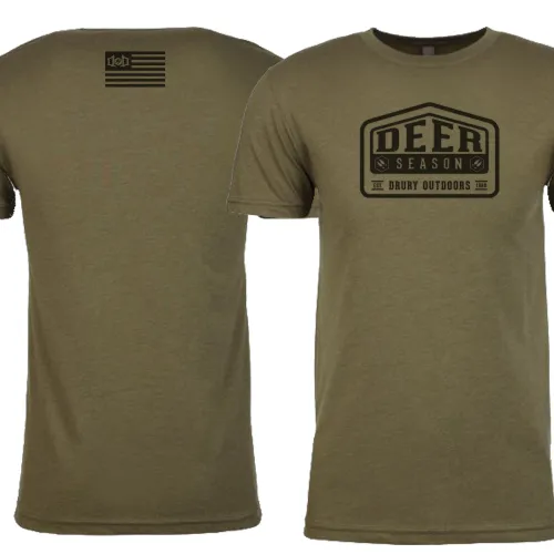DEER SEASON OD GREEN T-SHIRT