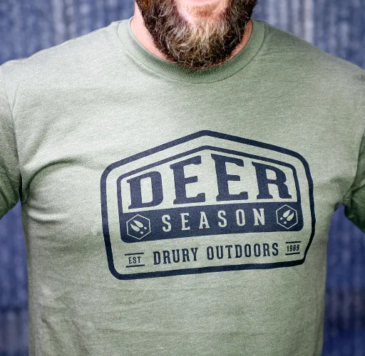DEER SEASON OD GREEN T-SHIRT