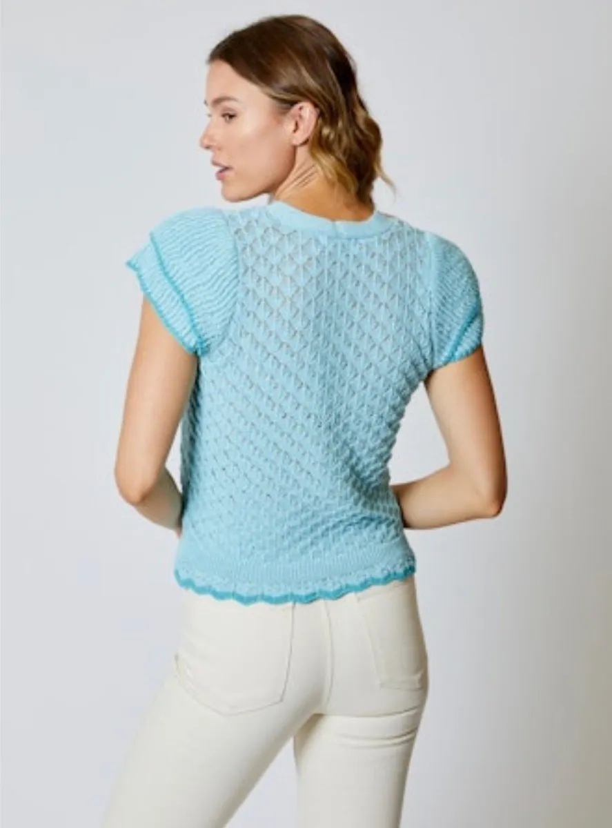 Design History -  Short Sleeve Spring Sweater (Final Sale)