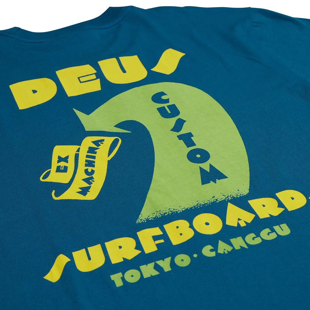 Deus Ex Machina Four Feet Tee Moroccan Blue
