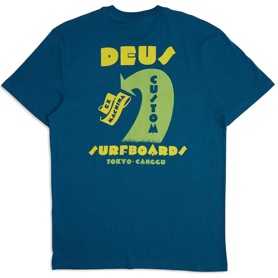 Deus Ex Machina Four Feet Tee Moroccan Blue