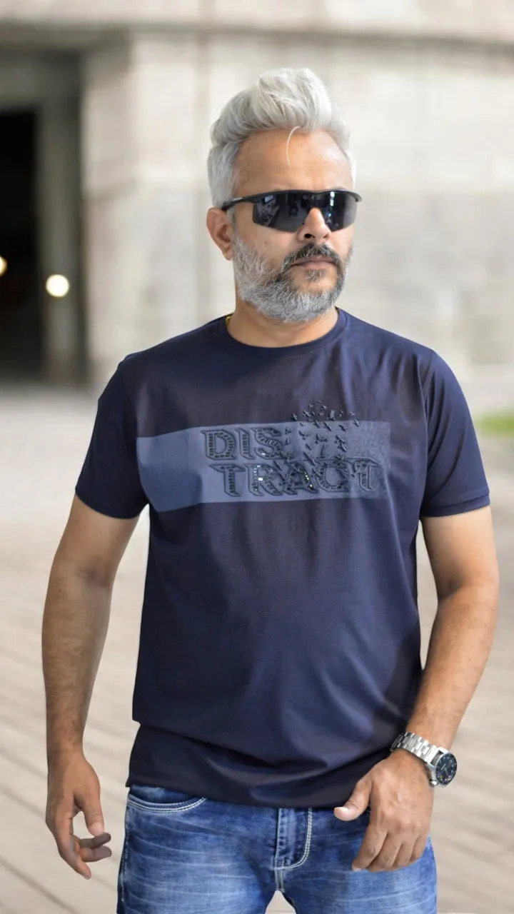 Distract Designer Shortcut Imported Men's Regular Fit T-Shirt