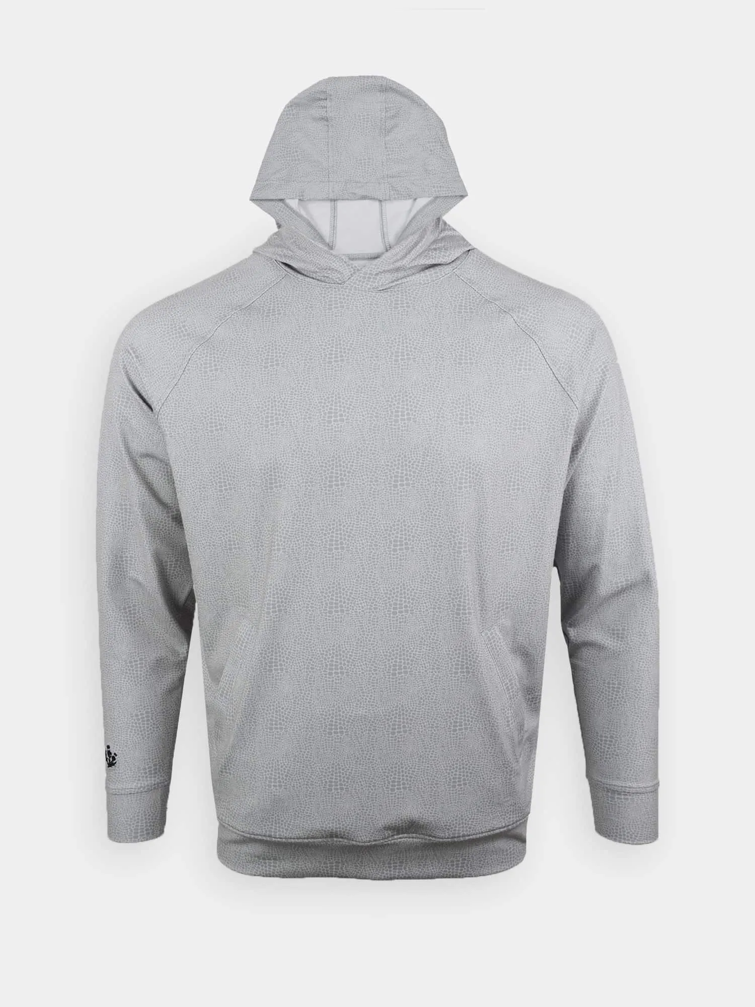 Donald Ross Mens Sport Fit Tyler Gator Print Hoodie - QUARRY