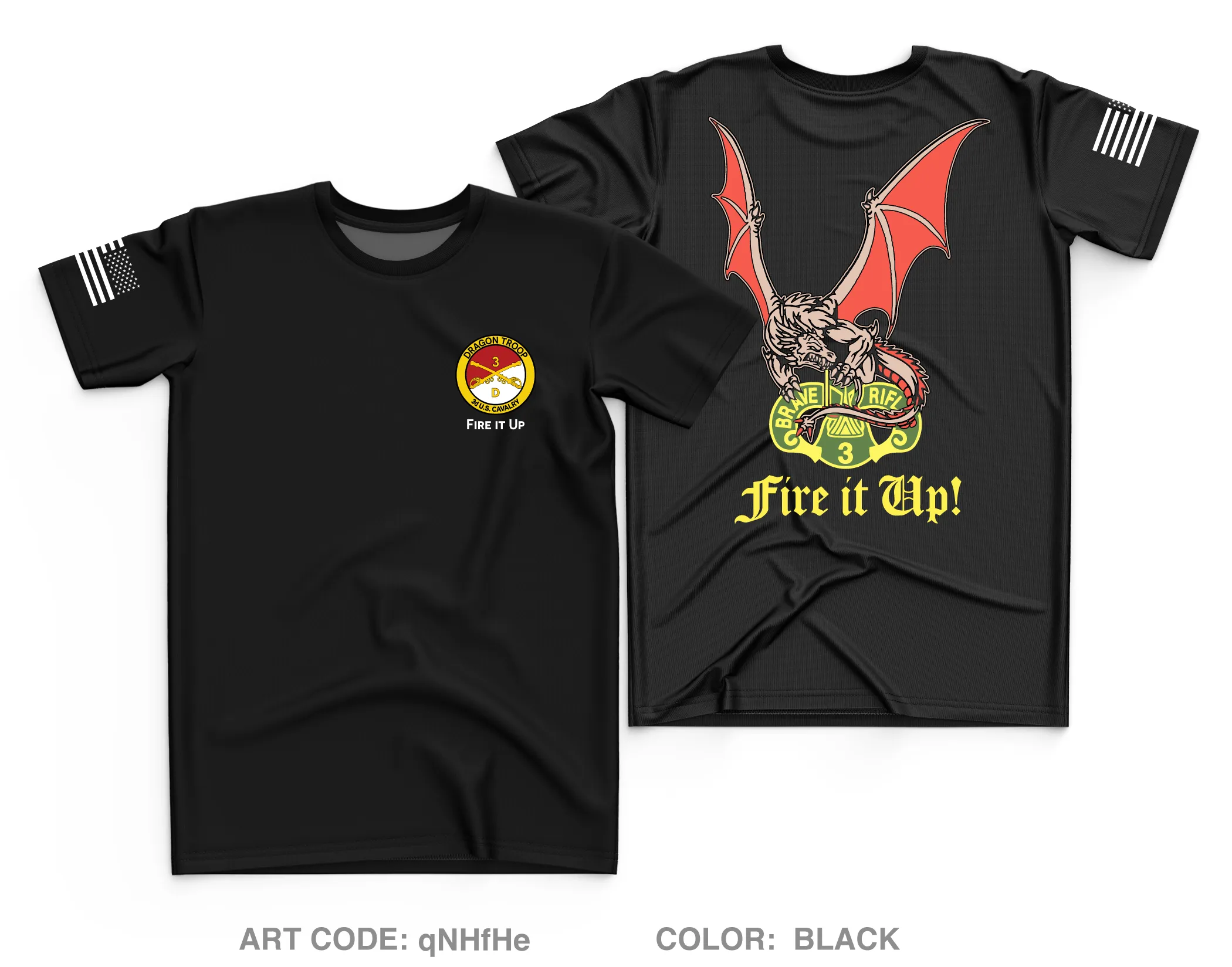 Dragon Troop 1|3d CR Core Men's SS Performance Tee - qNHfHe