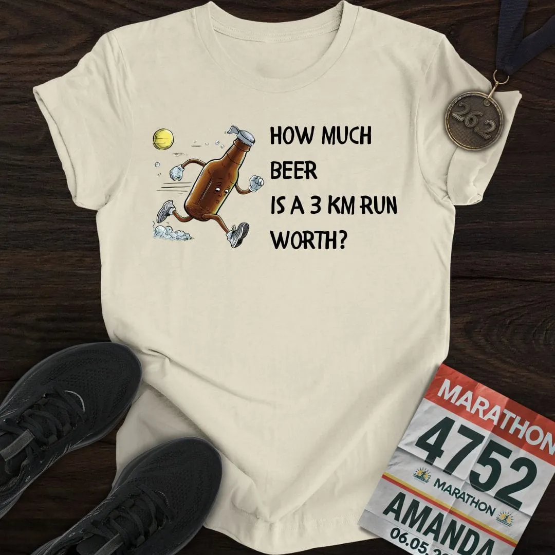 Drink Beer Run 3KM T-Shirt