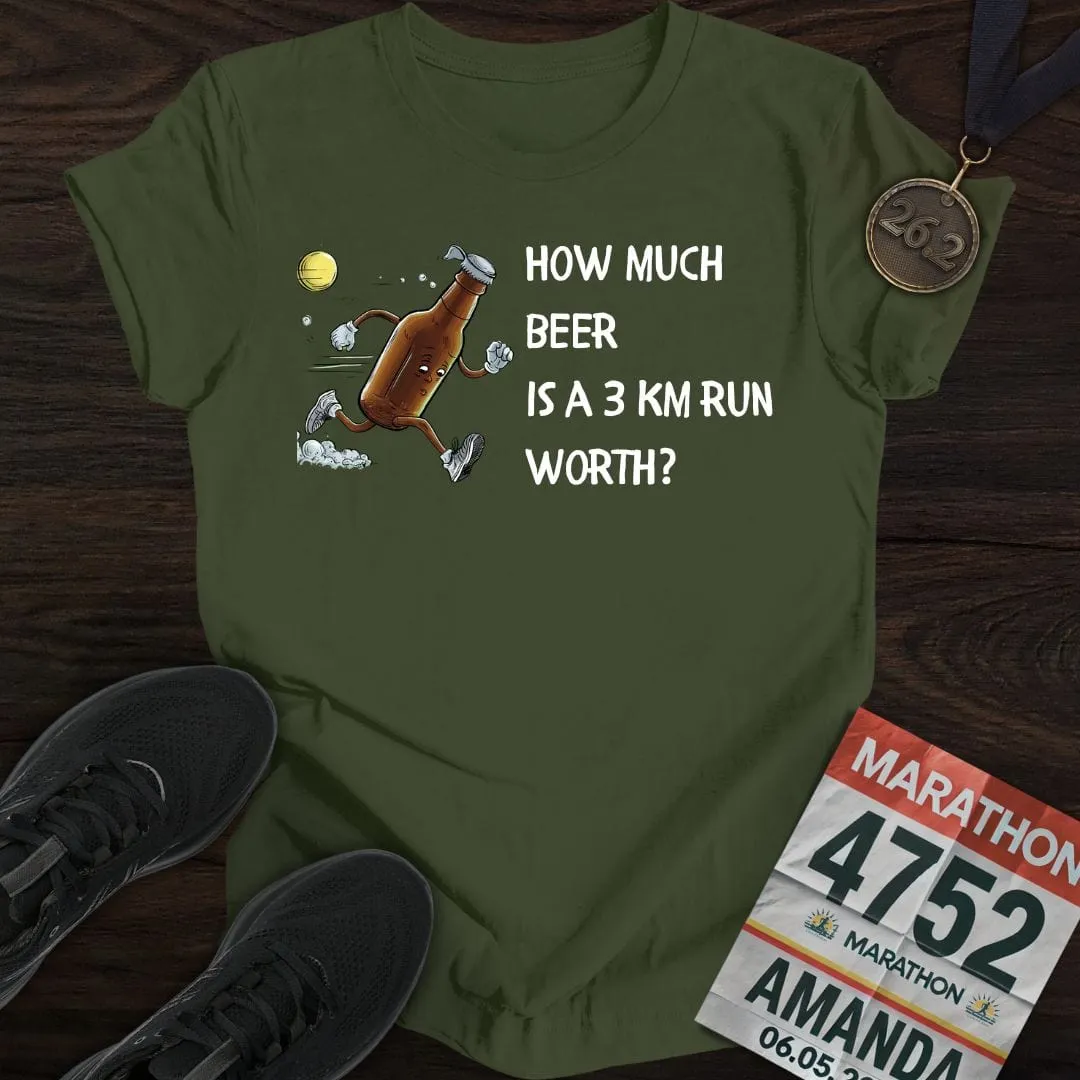 Drink Beer Run 3KM T-Shirt