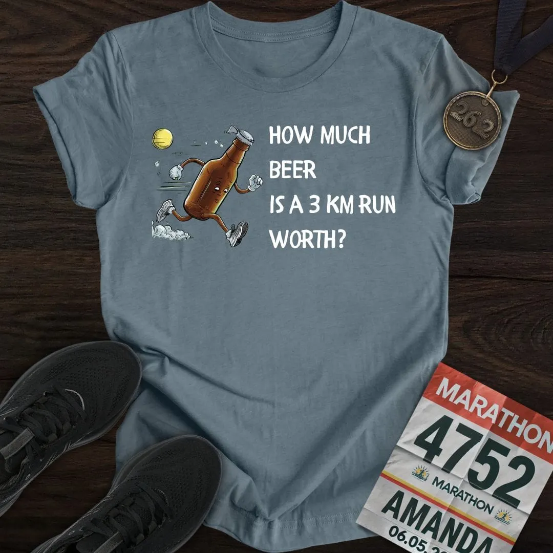 Drink Beer Run 3KM T-Shirt