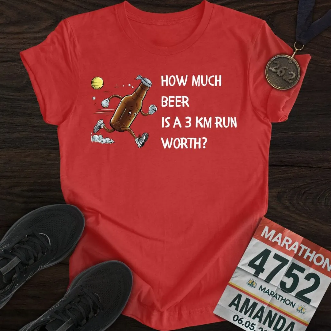 Drink Beer Run 3KM T-Shirt