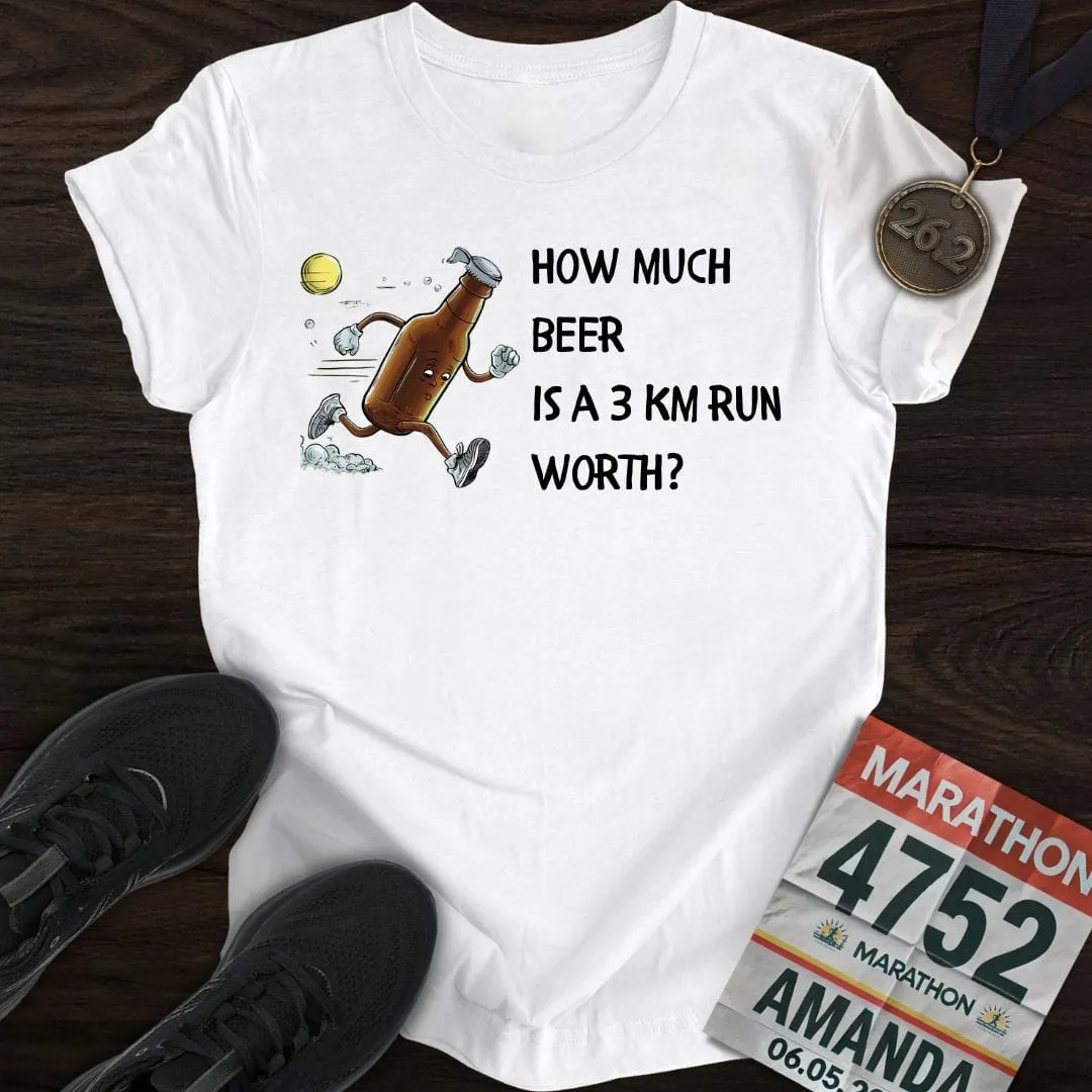 Drink Beer Run 3KM T-Shirt