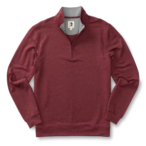 Dunmore Performance 1/4 Zip Pullover - Tawny Port Heather