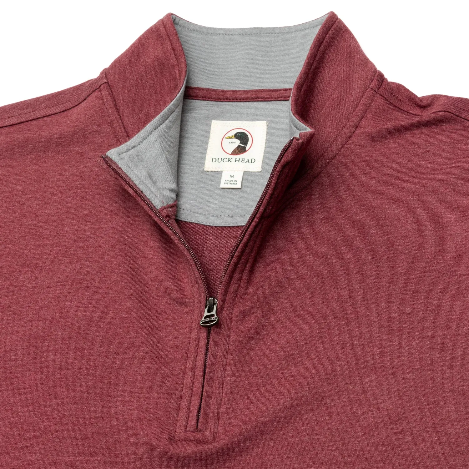Dunmore Performance 1/4 Zip Pullover - Tawny Port Heather