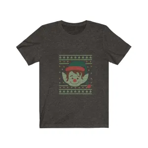 ELF <BR>ugly christmas <br>sweater <br>unisex tee
