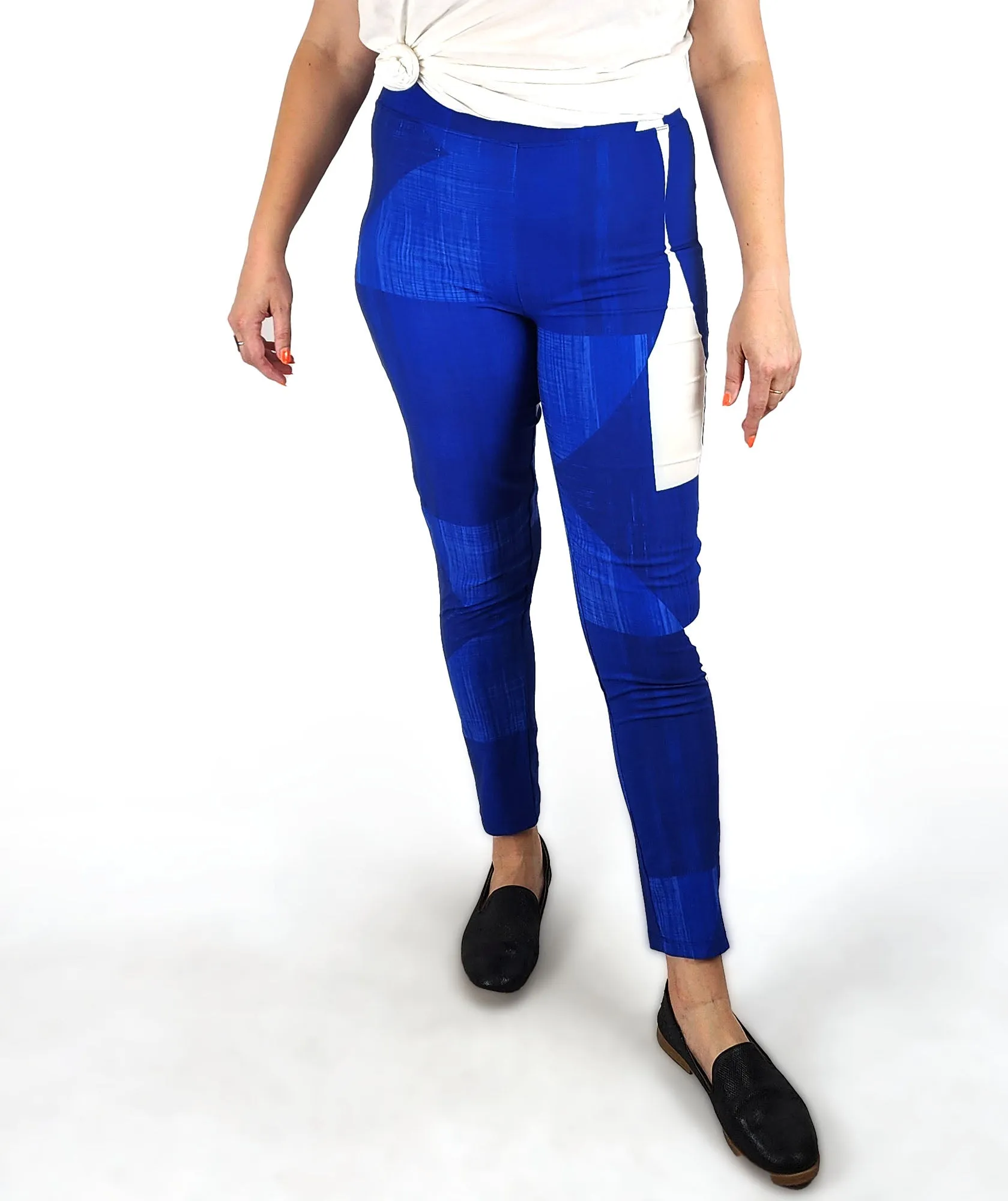 Elk blue print yoga pants size 14