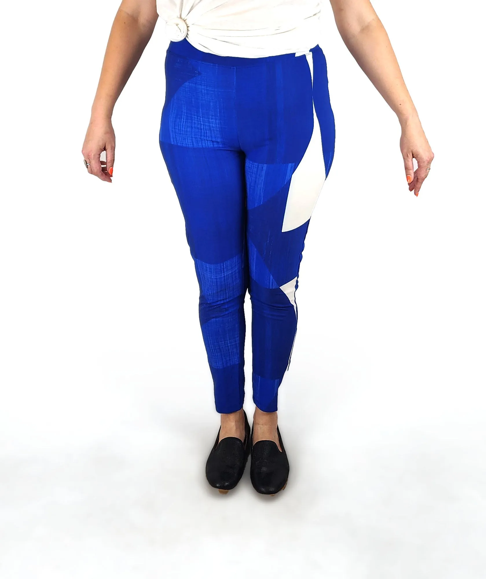 Elk blue print yoga pants size 14