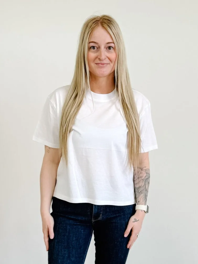 Essential Short Sleeve Tee in White