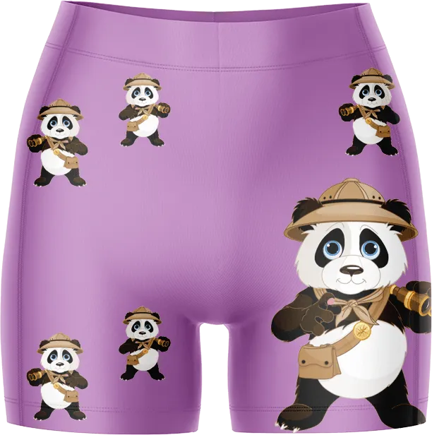 Explorer Panda Ladies Gym Shorts