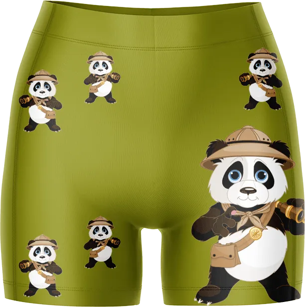 Explorer Panda Ladies Gym Shorts