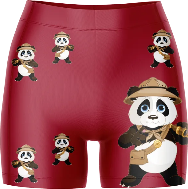 Explorer Panda Ladies Gym Shorts