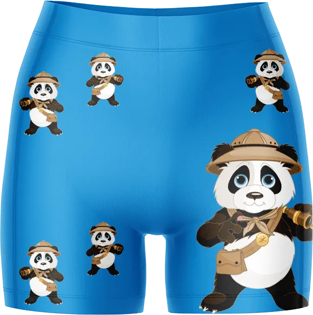 Explorer Panda Ladies Gym Shorts