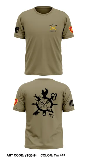 F Co, 2-8 FAR, 1/25 Inf Div Store 1 Core Men's SS Performance Tee - sTG3H4