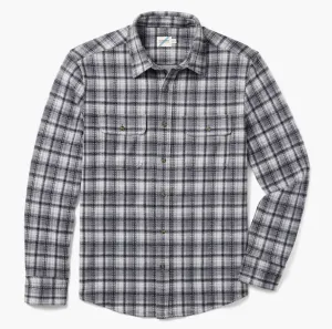 Fair Harbor The Dunewood Ultra Stretch Flannel - Charcoal Plaid