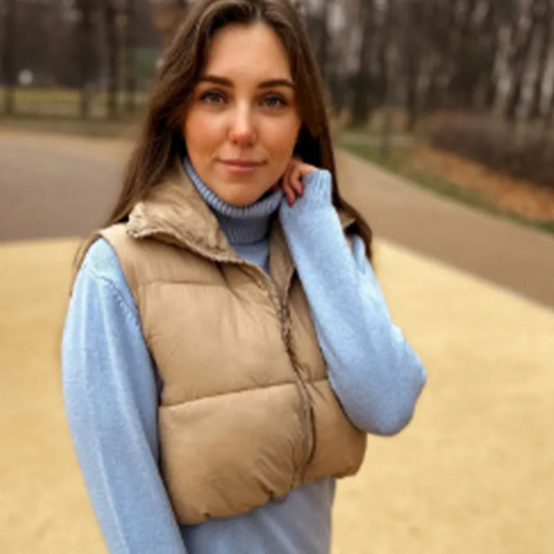 Fashion Colorful Winter Warm Short Vest