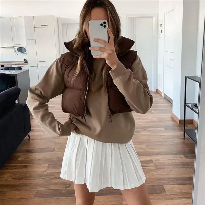 Fashion Colorful Winter Warm Short Vest