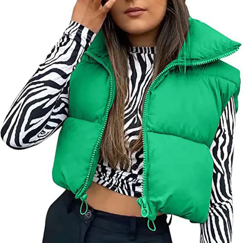 Fashion Colorful Winter Warm Short Vest