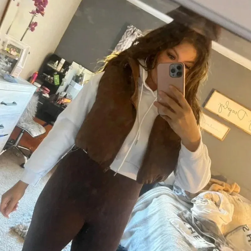 Fashion Colorful Winter Warm Short Vest