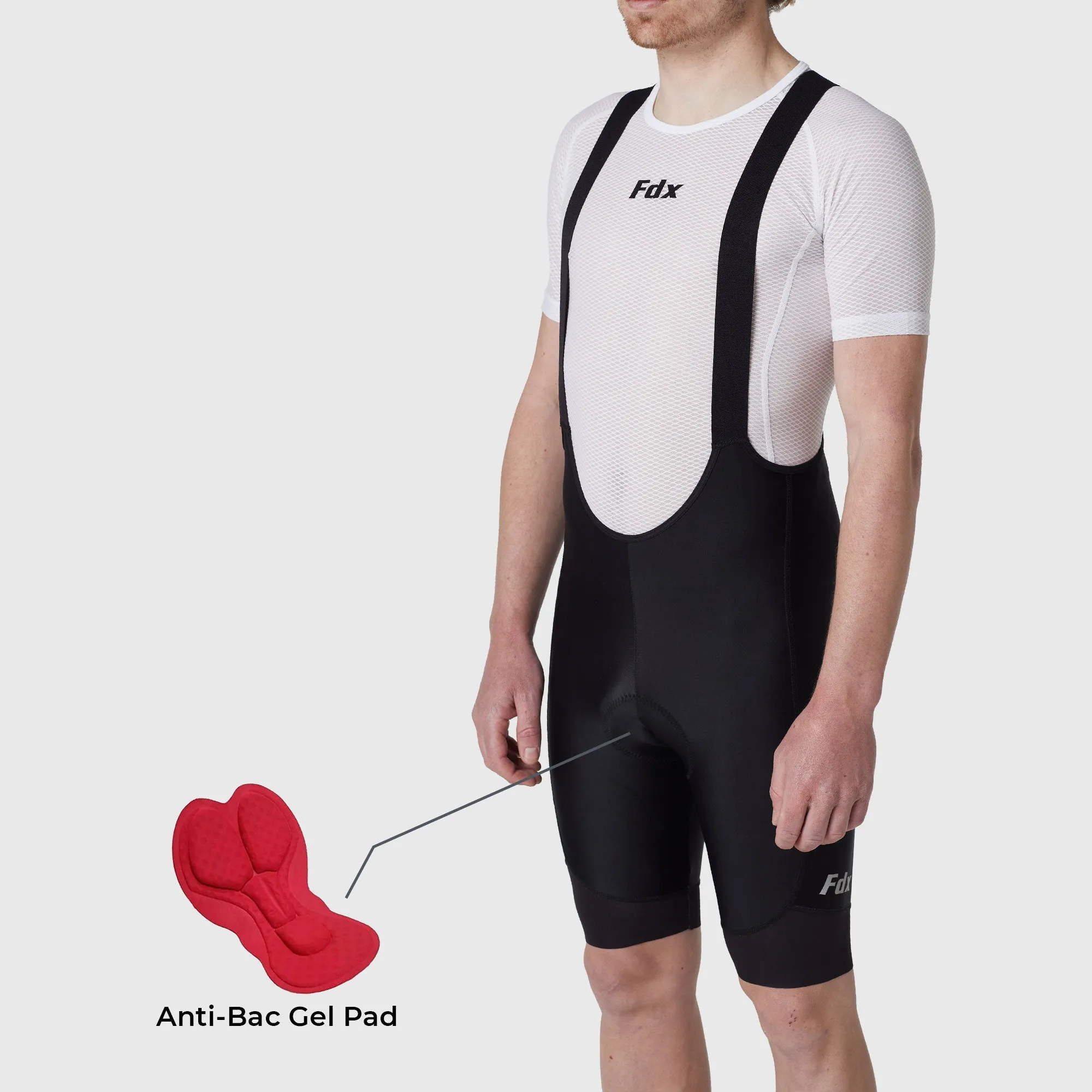 Fdx Duo Black Men's & Boy's Summer Cycling Cargo Bib Shorts