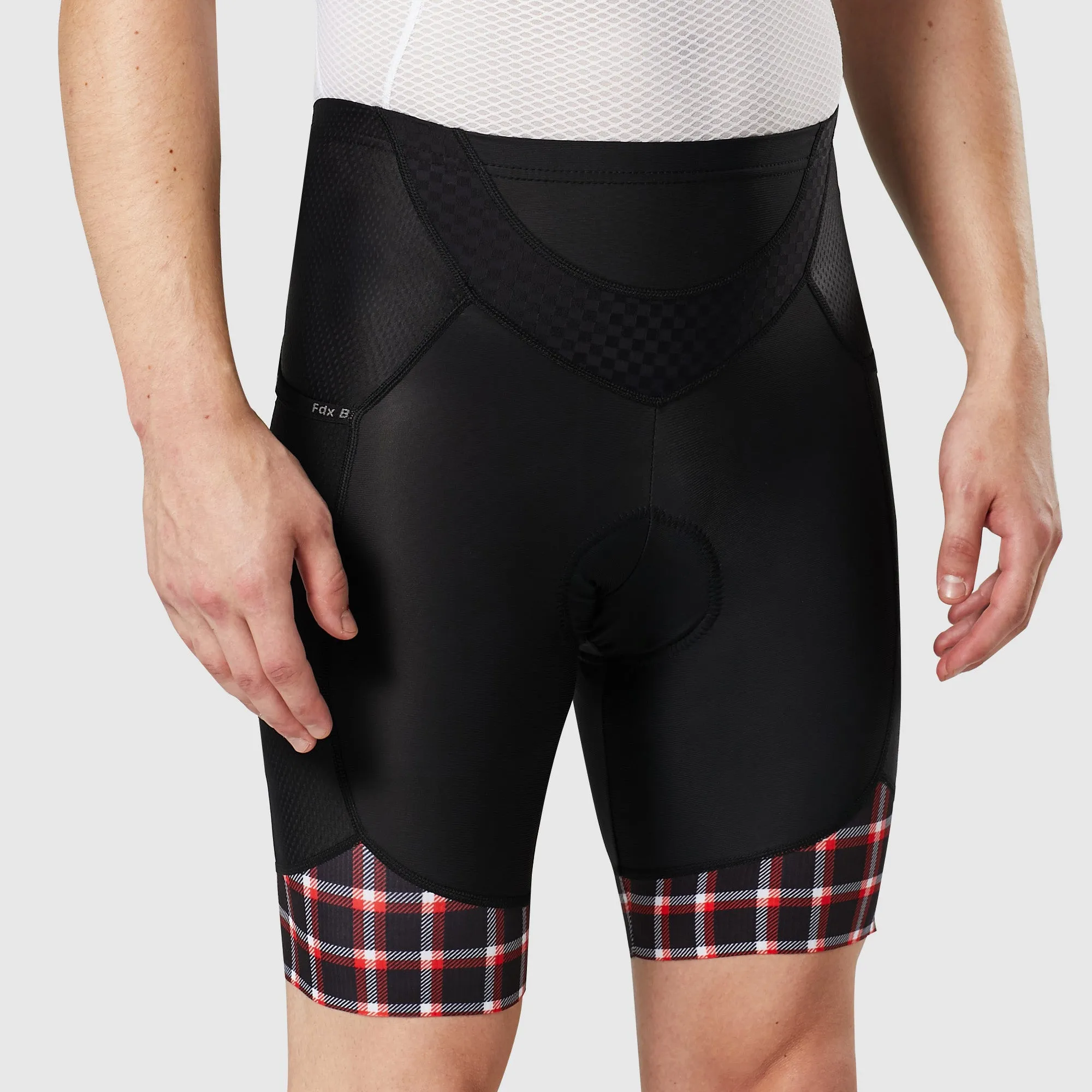 Fdx Essential Red Men's & Boy's Padded Cycling Shorts With Pockets