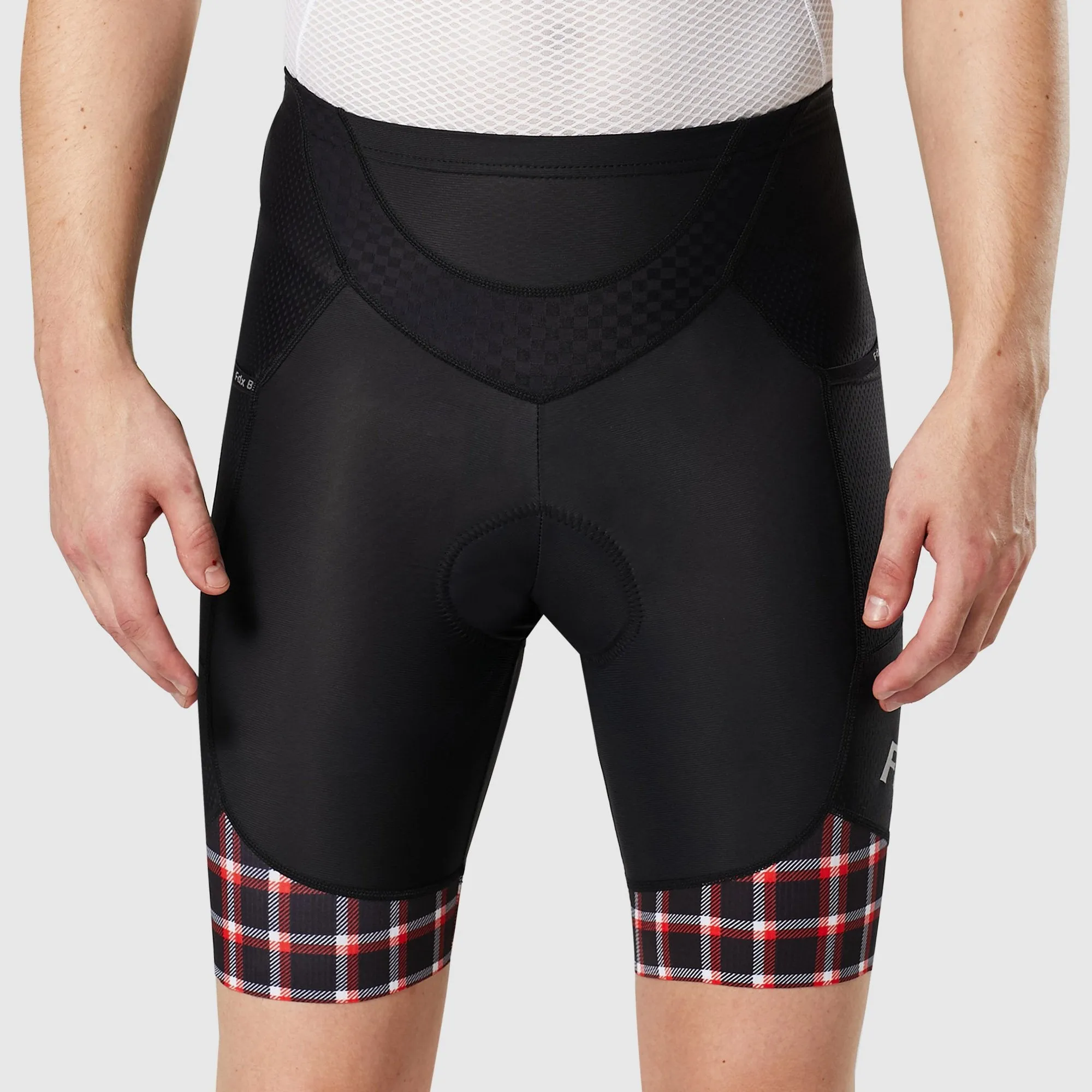 Fdx Essential Red Men's & Boy's Padded Cycling Shorts With Pockets