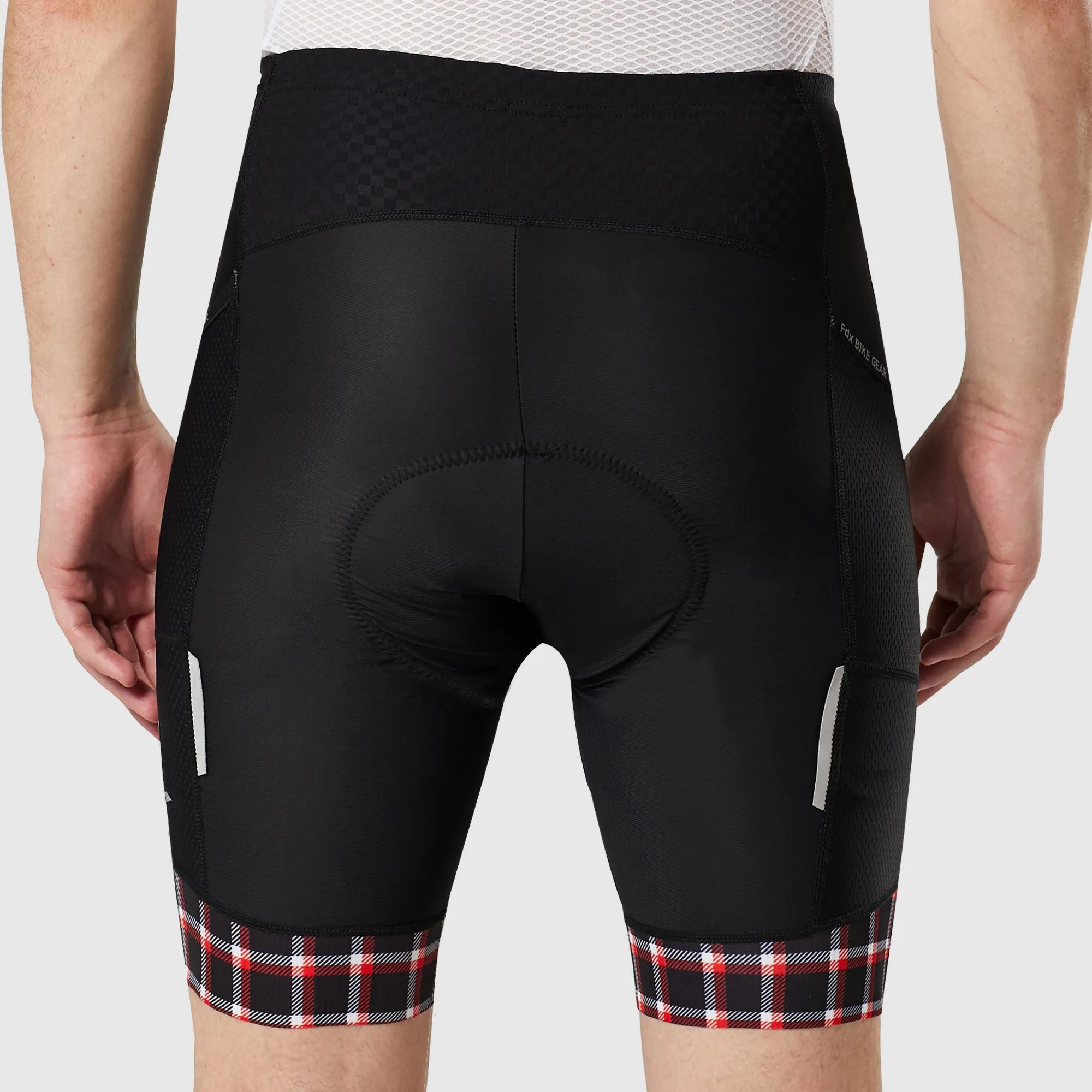 Fdx Essential Red Men's & Boy's Padded Cycling Shorts With Pockets