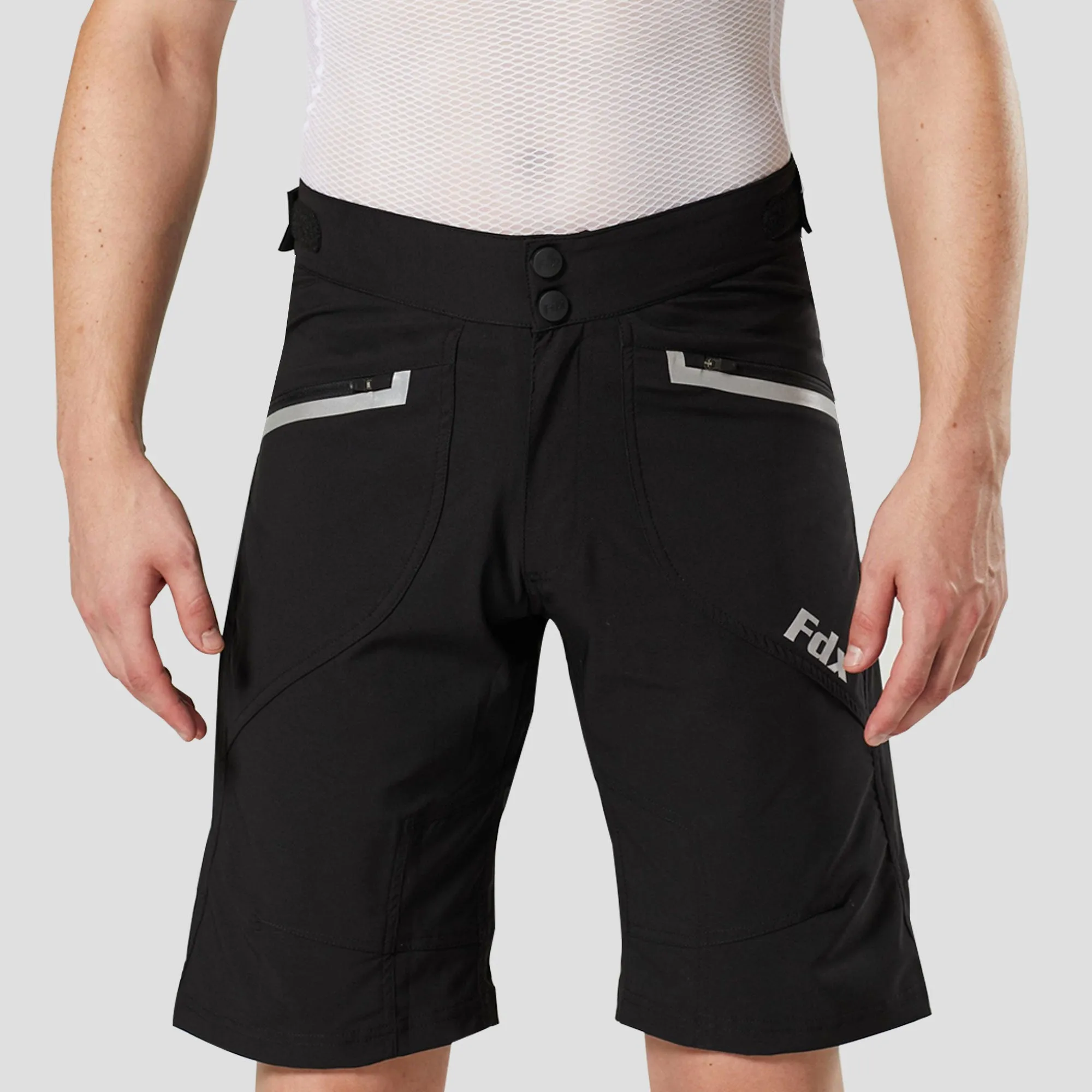 Fdx Nomad Black Men's & Boy's Mtb Summer Cycling Shorts