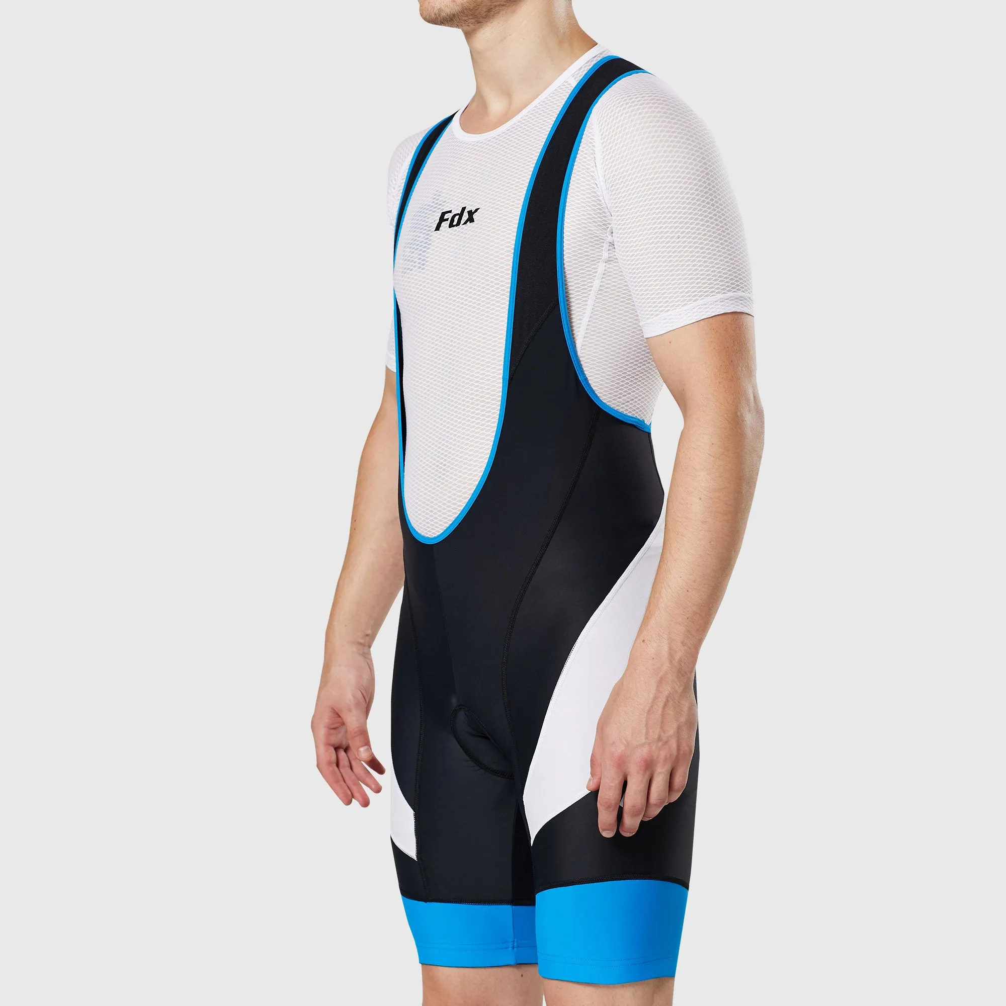 Fdx Windsor Blue Men's & Boy's Padded Summer Cycling Bib Shorts