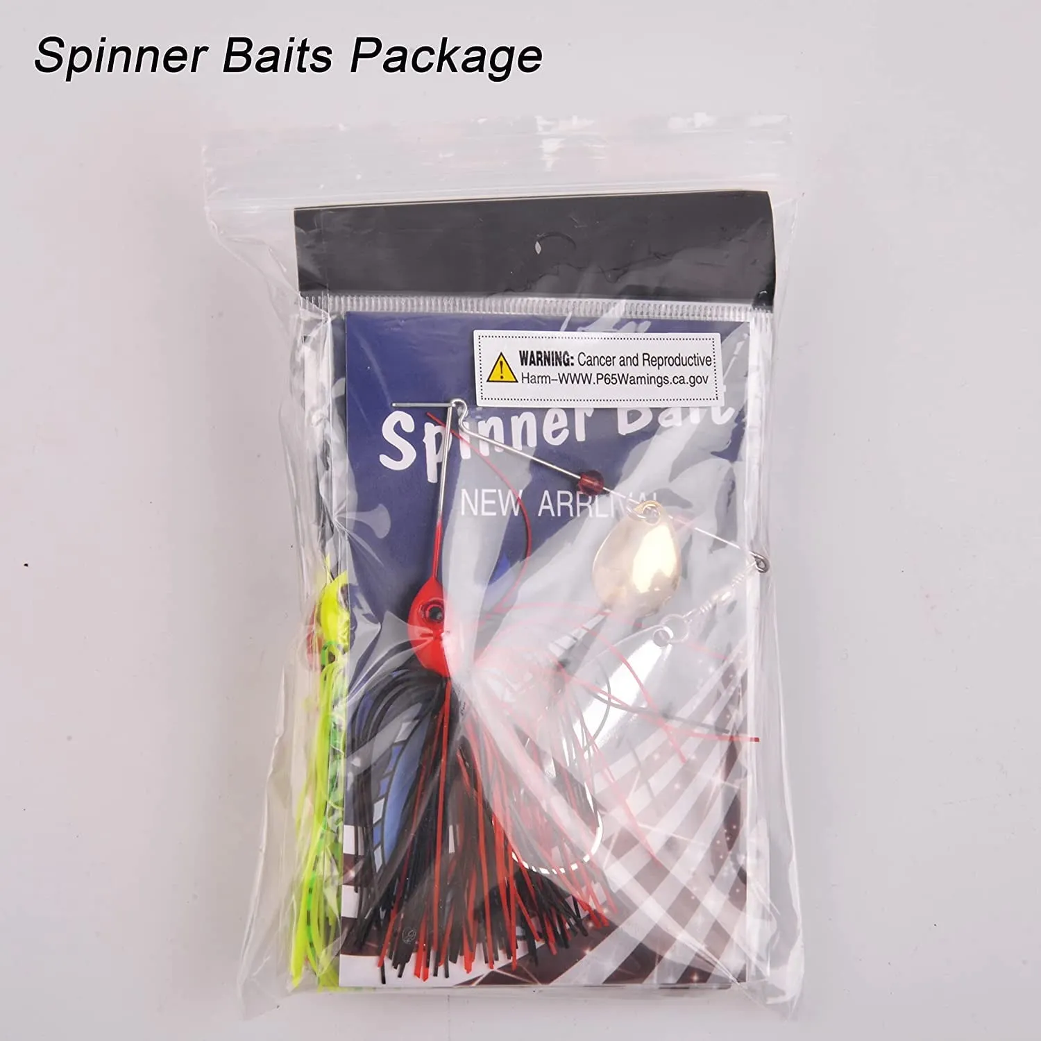 Fishing Lures Spinnerbait, Hard Metal Spinner Bait Kit Jigs Lure for Bass Pike Trout Salmon Freshwater Saltwater Fishing