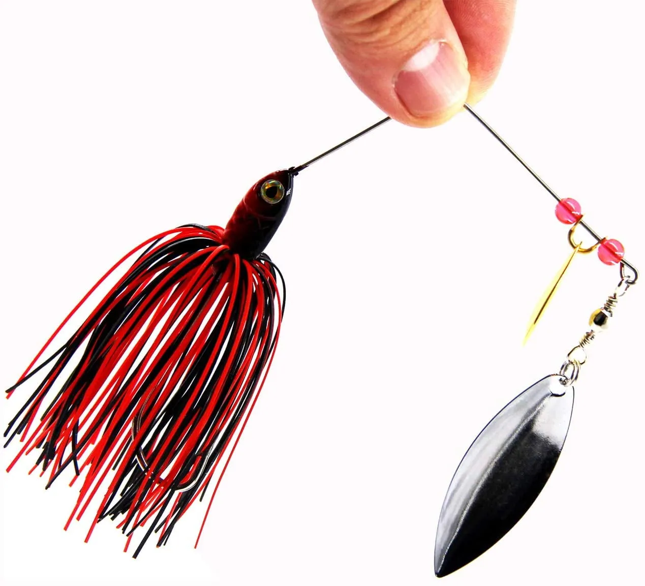 Fishing Lures Spinnerbait, Hard Metal Spinner Bait Kit Jigs Lure for Bass Pike Trout Salmon Freshwater Saltwater Fishing