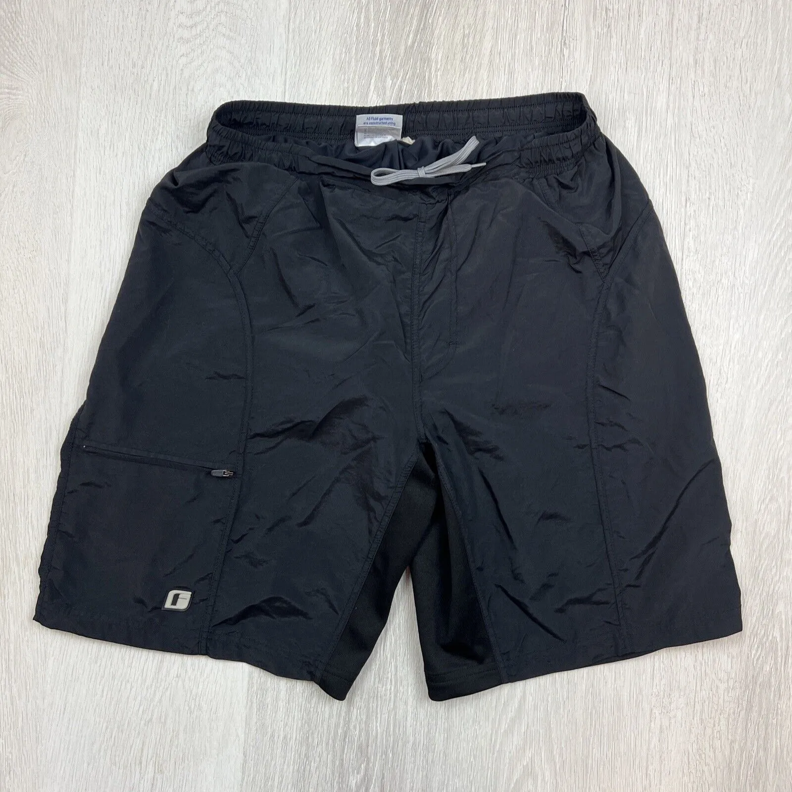 Fluid Mens Black Mountain Bike Cycling Shorts Size Large