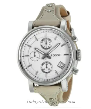 Fossil Women's Watch ES3811 Original Boyfriend Chronograph Leather