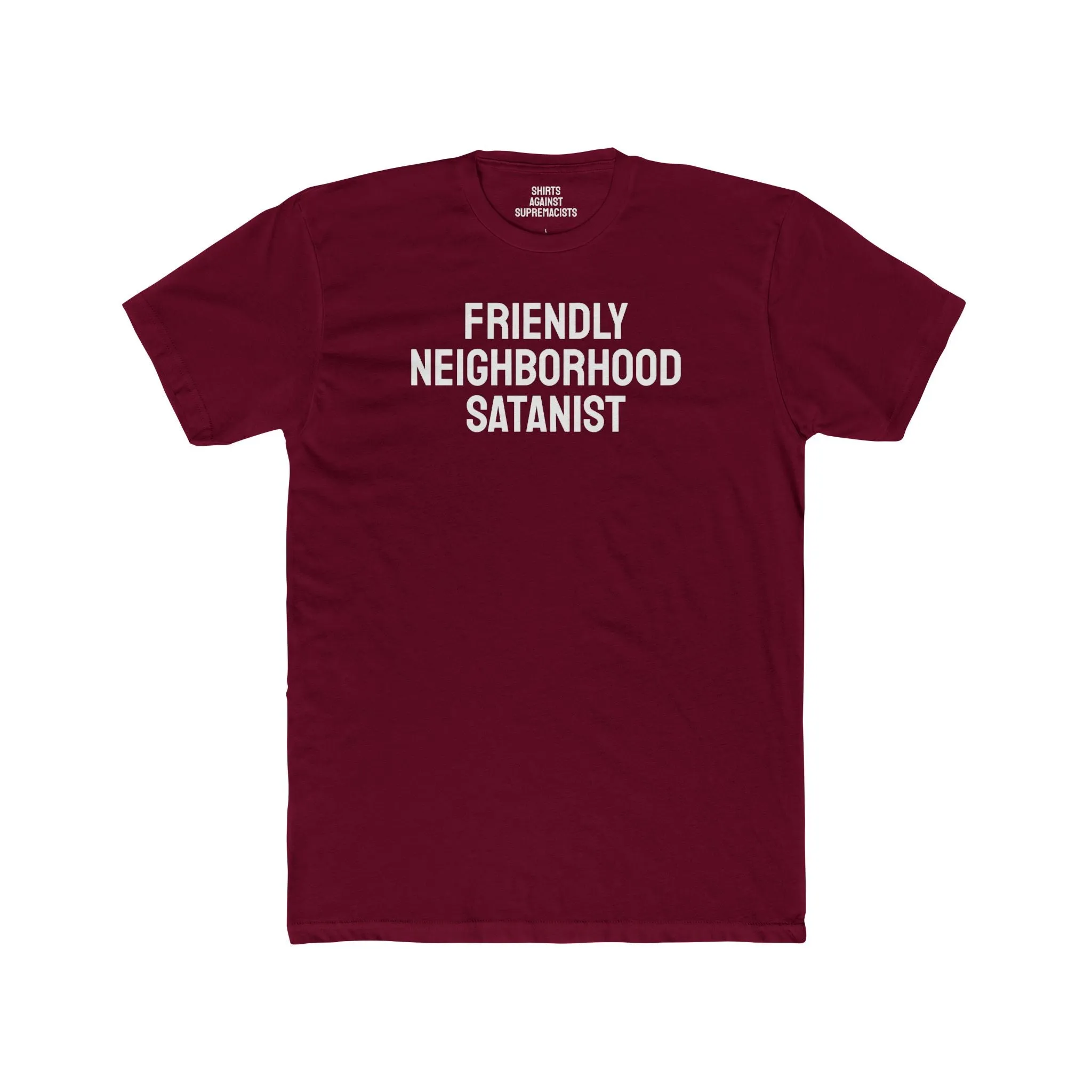 Friendly Neighborhood Satanist - Unisex Cotton Crew Tee