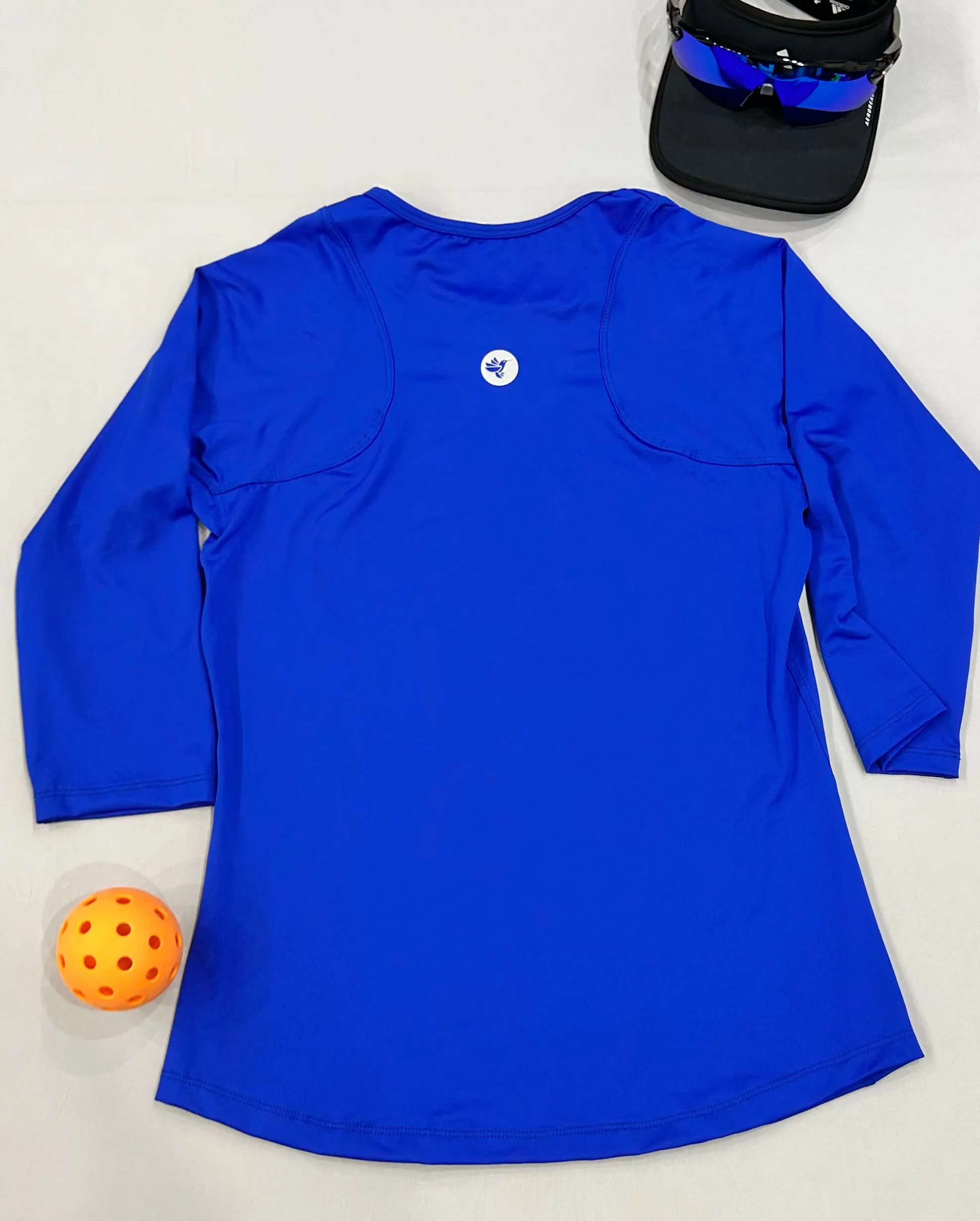 Garnett 3/4 Sleeve Top in Royal Blue