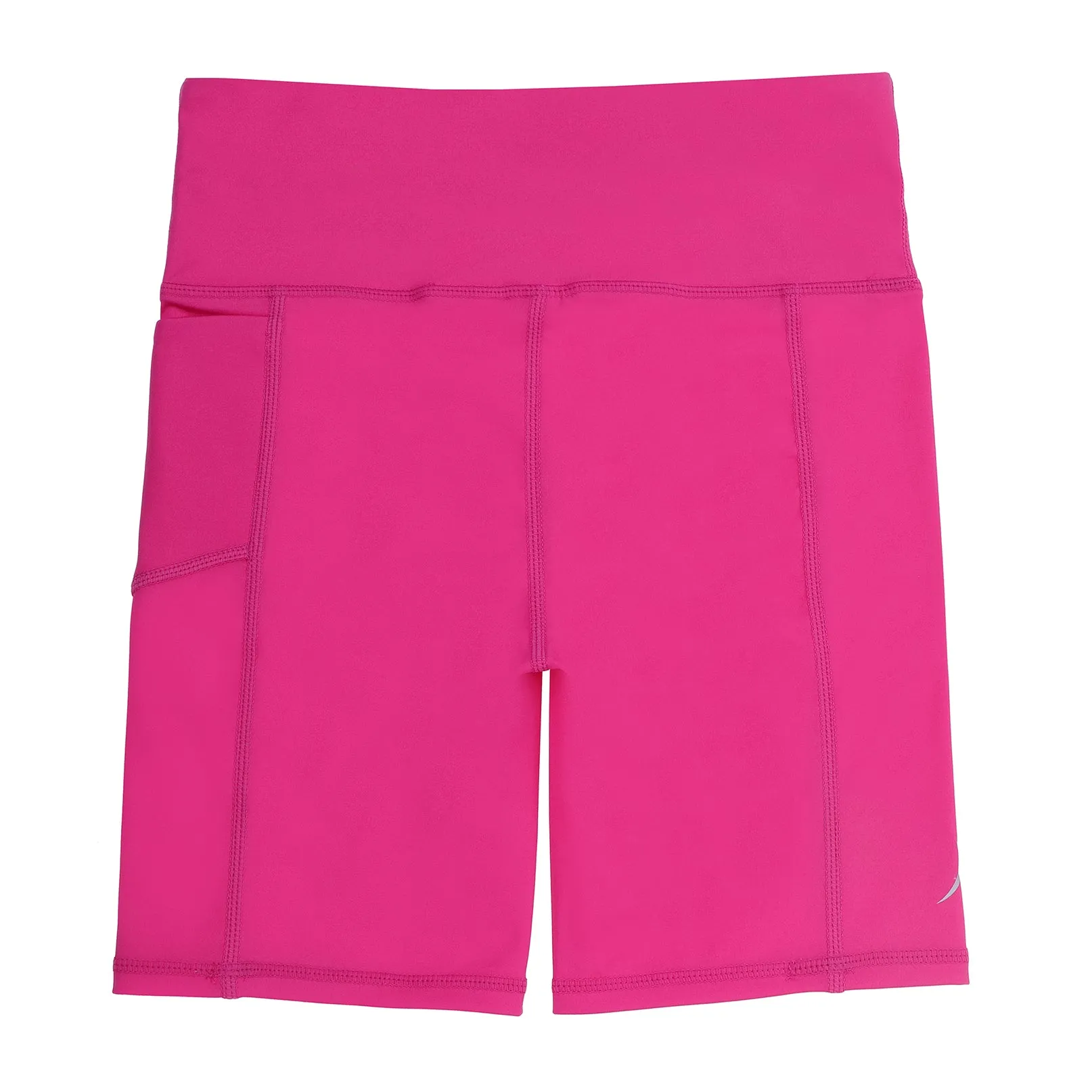 Girls Magenta Pink Long Bike Shorts