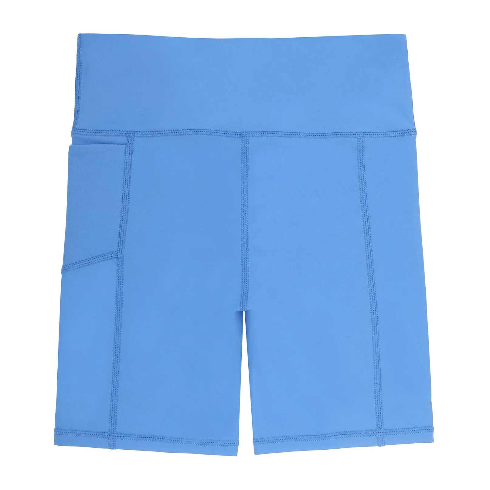 Girls Periwinkle Blue Longer Bike Sports Shorts