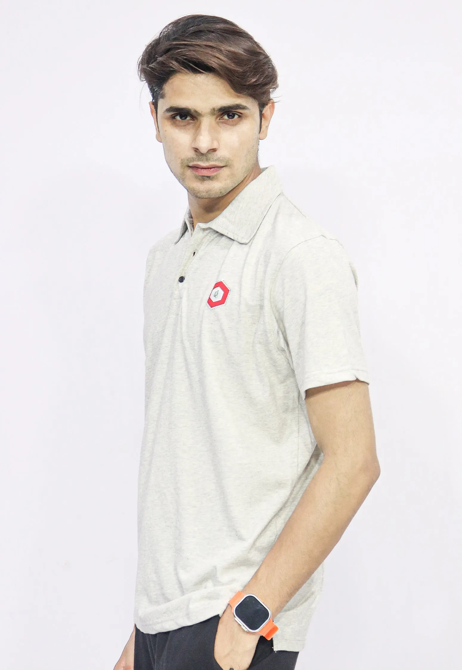 Glancedo Iconic Logo Cotton Polo T Shirt