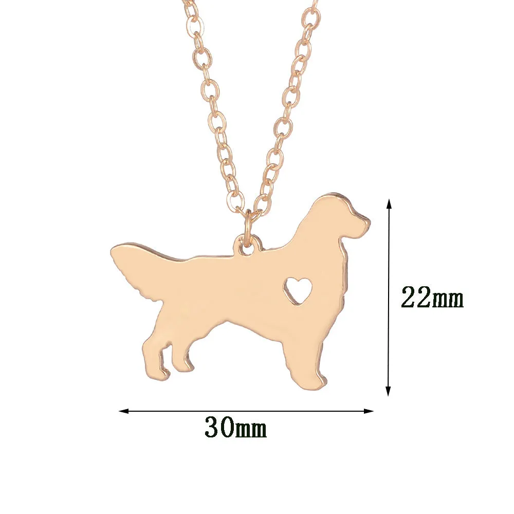Golden Retriever Dog Necklace (2 Colors)