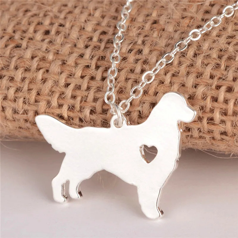 Golden Retriever Dog Necklace (2 Colors)