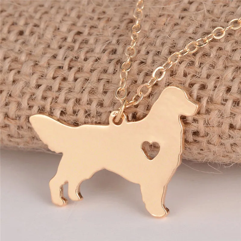 Golden Retriever Dog Necklace (2 Colors)