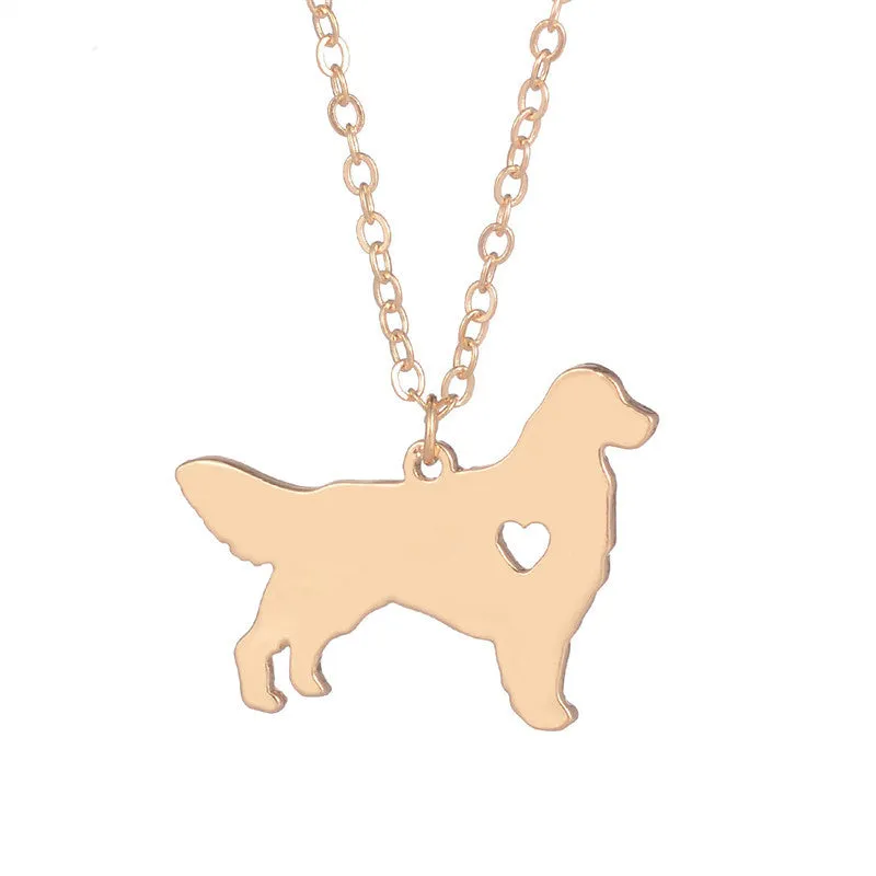 Golden Retriever Dog Necklace (2 Colors)